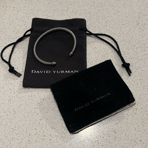 DAVID YURMAN  Classic Cable Bracelet 5mm Size Medium - Picture 1 of 5